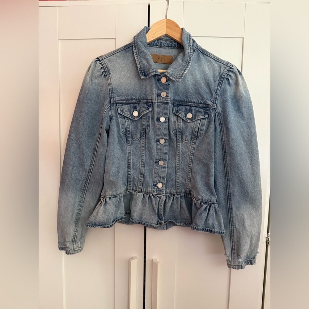 Blank NYC Denim Peplum Jacket. Used but good condition. - Picture 5 of 14